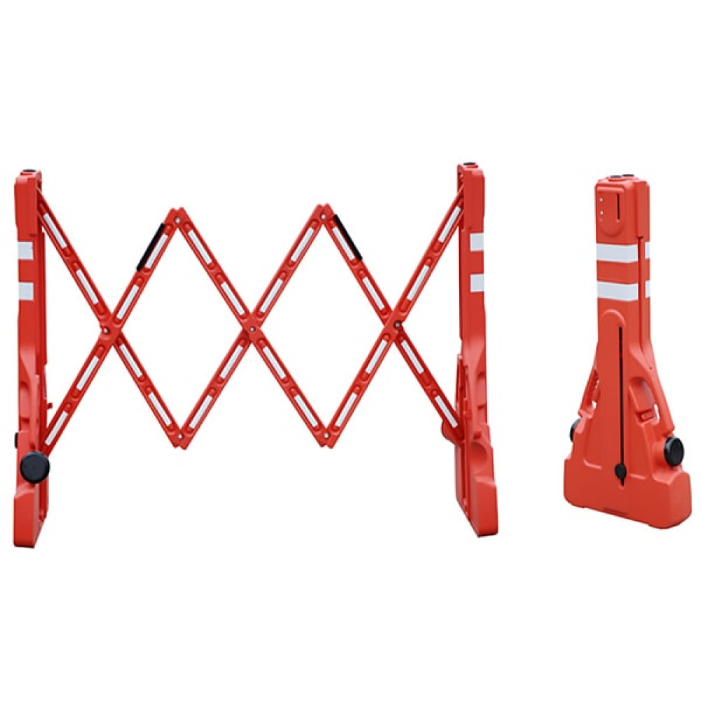 Plastic Accordion Barrier Red Foldable Pop-up Barrier