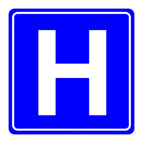 Hospital Sign, Traffic Information Sign B-15