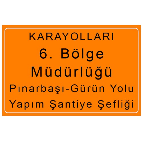 Karayolları Tabelası Anlamı Karayolları Teşkilatına Ait Bilgi Levhası İşareti B-12d