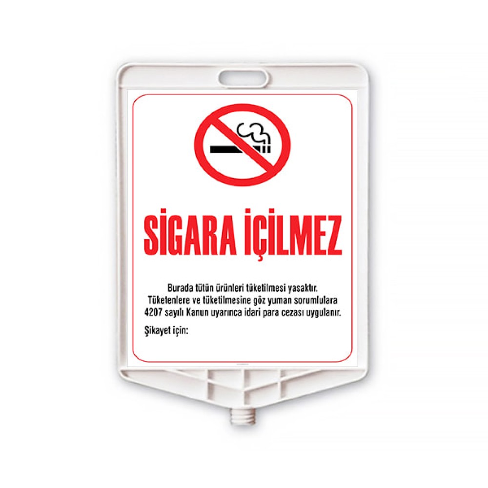 Dikdörtgen Plastik Sigara İçilmez Levhası Tabelası 447 A R