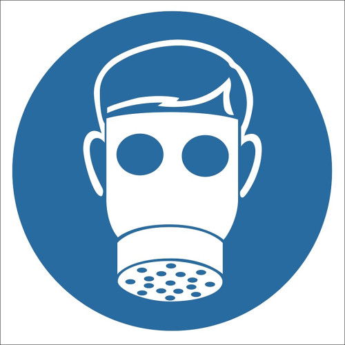 Use Mask Sign Board Signage Label EF2872