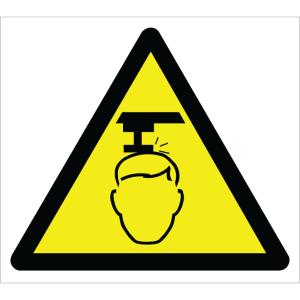 Caution Head Shock Hazard Sign Signage Label