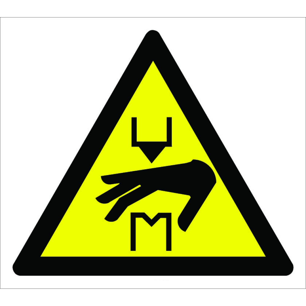 Caution Hand Cut Injury Hazard Sign Signage Plate Label