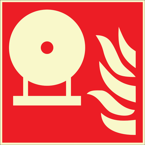 Phosphorous Stationary Fire Fighting Tank Sign Board Signage Sticker EF2688