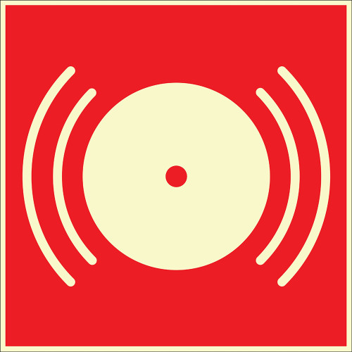 Phosphorescent Fire Alarm Sign Board Signage Sticker EF2677