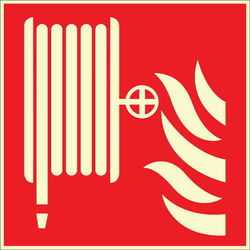 Phosphorous Fire Hose Cabinet Sign Board Signage Sticker EF2673