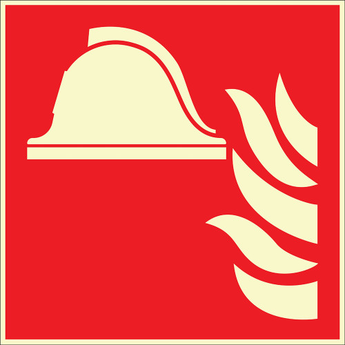 Phosphorous Fire Fighting Equipment Sign Board Signage Label EF2679