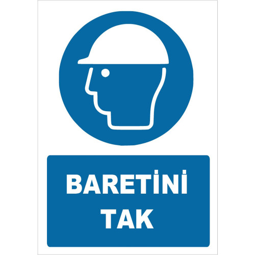 Put on the ISO 7010 Hard Hat Sign Board Signage Label ZY1446
