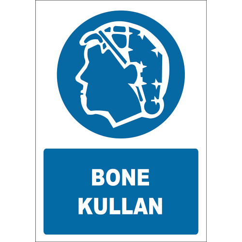 Bone Kullan İşareti Levhası Tabelası Etiketi PF1061