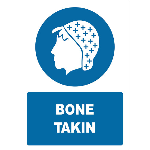 Bone Takın İşareti Levhası Tabelası Etiketi PF1069