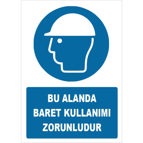 The Use of Hard Hats Is Mandatory in This Section Sign Board Sign Label ZY1418