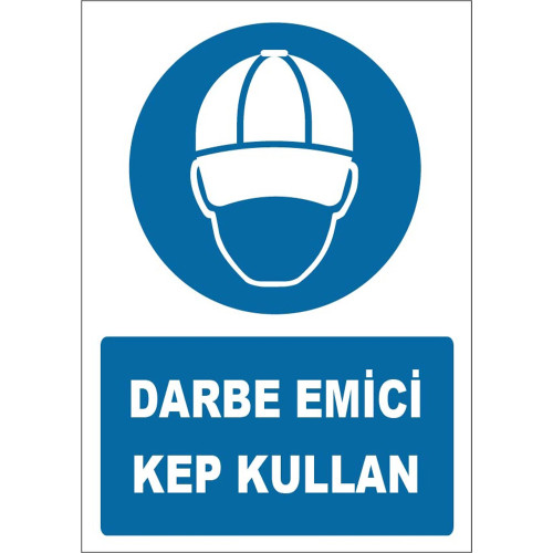 Shock Absorbing Cap Use Sign Board Signage Label ZY1742