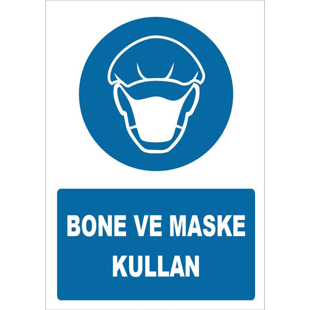 Use a Bonnet and Mask Sign Board Sign Sticker ZY1488 Use a Bonnet and Mask Sign Board Sign Sticker ZY1488