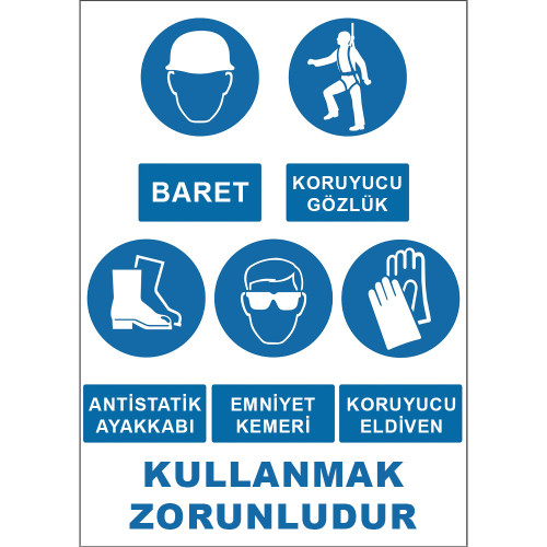 It is Mandatory to Use PPE Signage Signage Label KKD4058