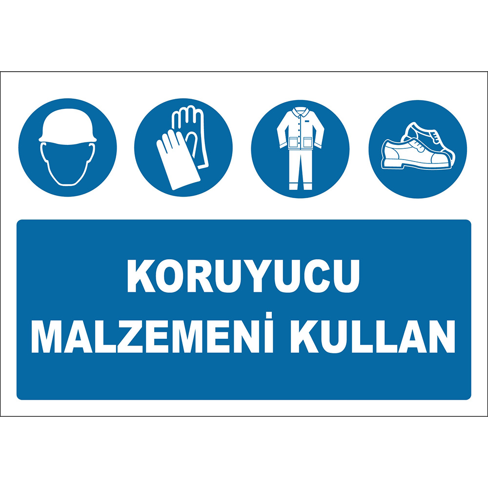 Use Your Protective Material Hard Hat Gloves Clothing Shoe Sign Board Sign Label EF1416 Use Your Protective Material Hard Hat Gloves Clothing Shoe Sign Board Sign Label EF1416
