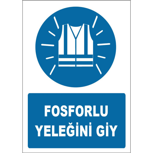 Put On Your Phosphorescent Vest Sign Board Sign Sticker ZY1658