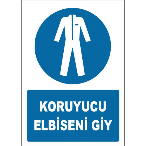 Put On Your Protective Suit Icon Sign Board Sign Sticker ZY1562