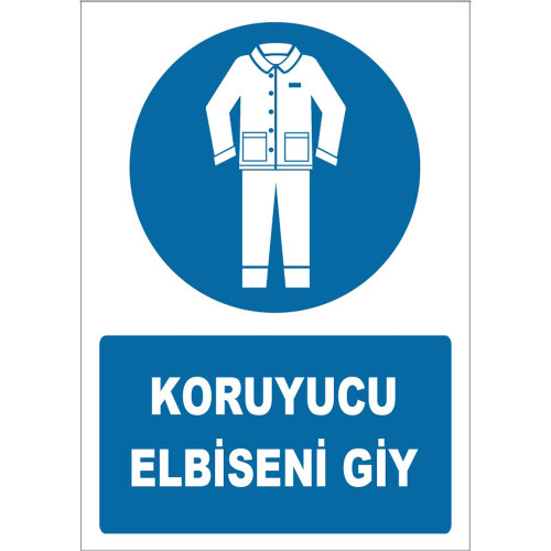 Put On Your Protective Suit Symbol Sign Board Sign Sticker ZY1603