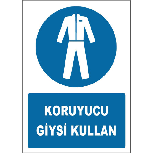 Use Protective Clothing Icon Sign Board Sign Board Label ZY1626