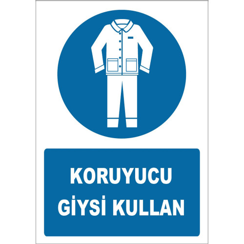 Use Protective Clothing Sign Board Signage Label ZY1642