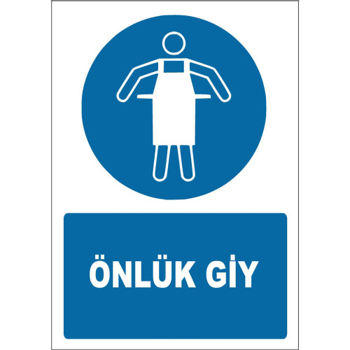 Put On An Apron Sign Board Sign Sticker ZY1710