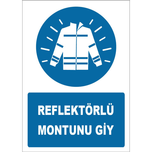 Put On Your Coat With Reflector Sign Board Sign Sticker ZY1674