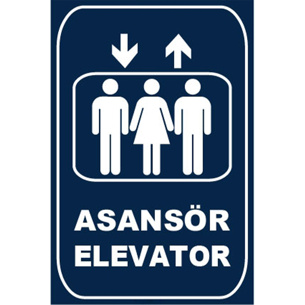 Turkish English Elevator Elevator Sign Board Signage Label ZY1169 Turkish English Elevator Elevator Sign Board Signage Label ZY1169