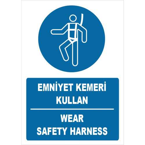 Turkish English Use Seat Belt Sign Sign Sign Label ZY1382