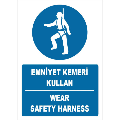 Turkish English Use Seat Belt Sign Sign Sign Sticker Label ZY1383