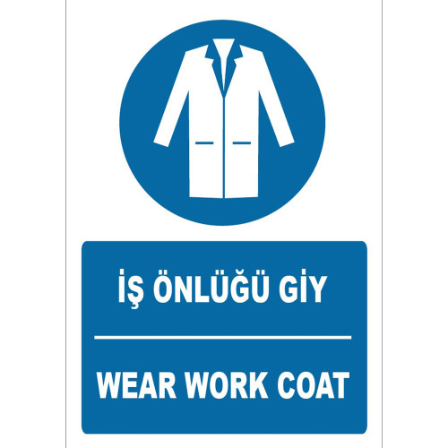Turkish English Wear Business Apron Sign Board Sign Label ZY1392