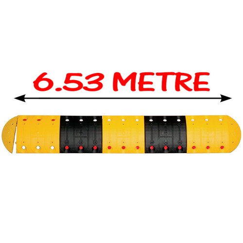 Araba Hız Kesiciler Asfalt Hız Kesici Oval Kasis Plastik Hız Kesici Kasis 12102 YK Evelux 6.53 Metre