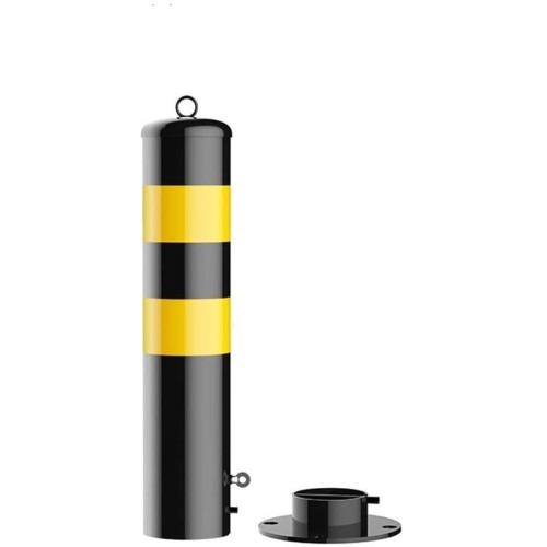Kilitli Otopark Direği Çıkan Ankrajlı Bariyer Park Demiri Sabit Metal Duba 114mm 50 cm