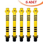 Otopark Bariyeri Kilitli Otopark Direği Ankrajlı Çıkan Tip 70 cm 70mm (5 ADET)