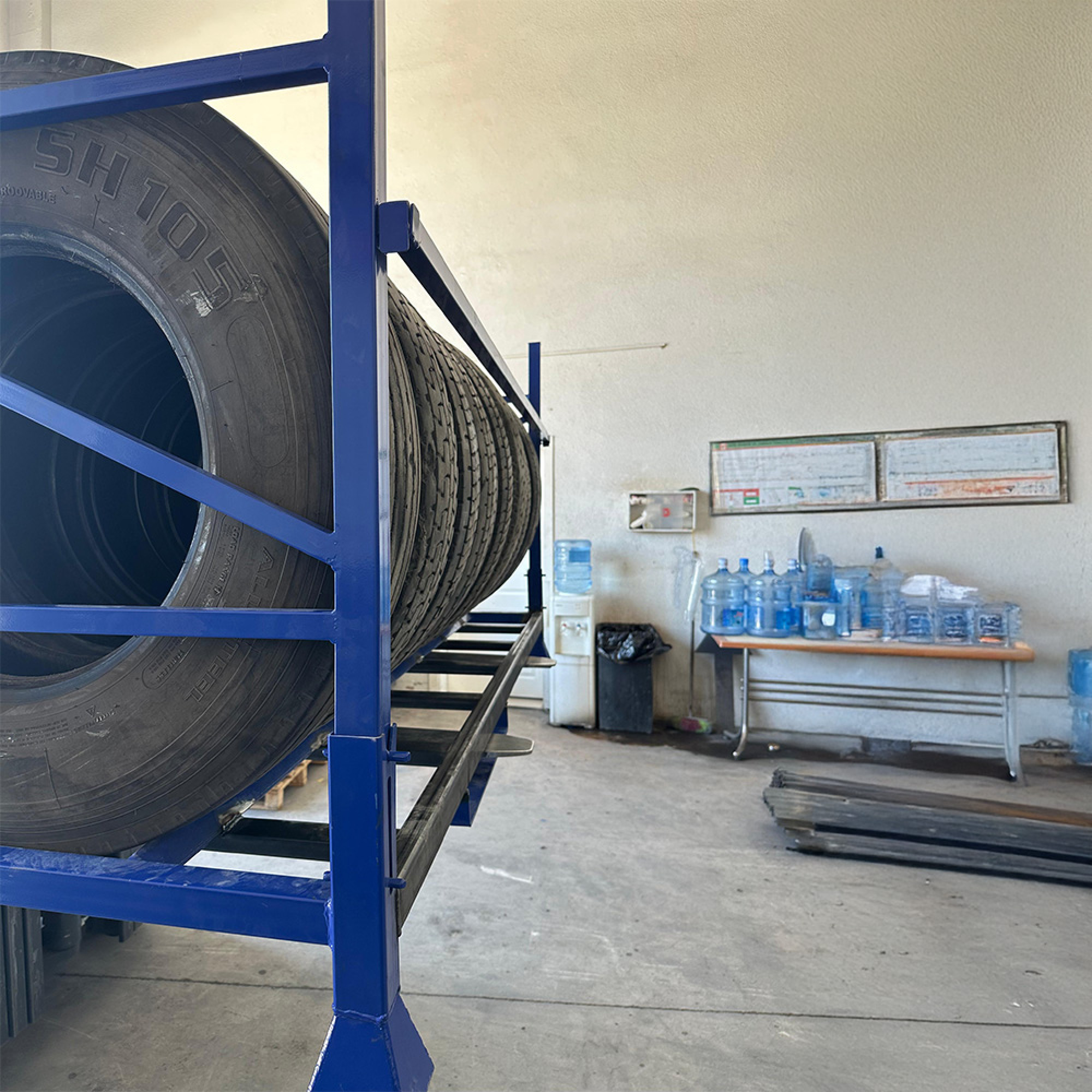 Tire Rack – Heavy Vehicle Tire Storage and Transport Rack