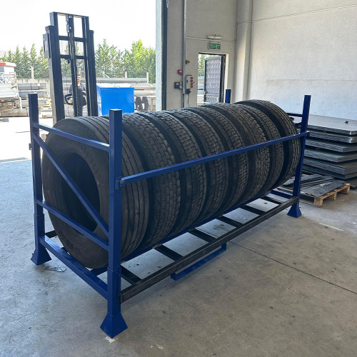 Tire Rack – Heavy Vehicle Tire Storage and Transport Rack