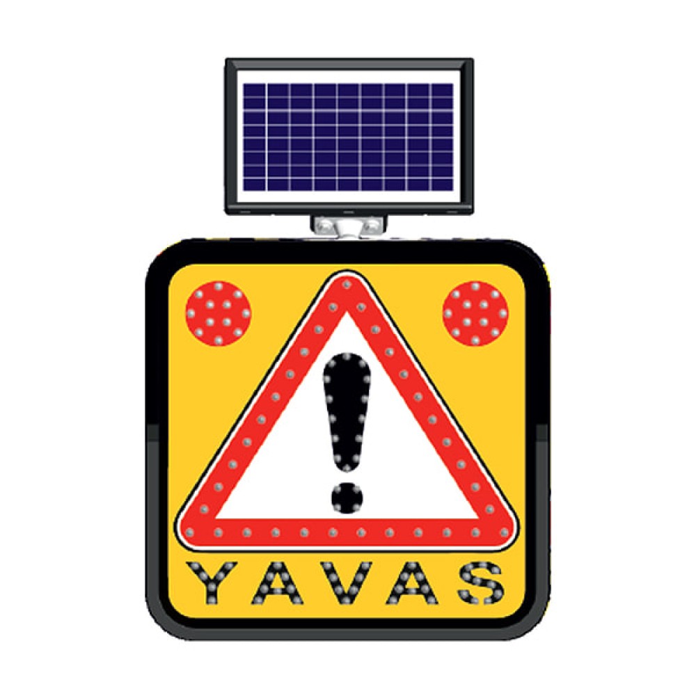 Güneş Enerjili Ledli Yavaş Levhası Trafik Tabelası