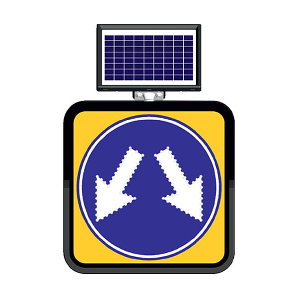 Solar Energy Led Traffic Signs From Both Sides