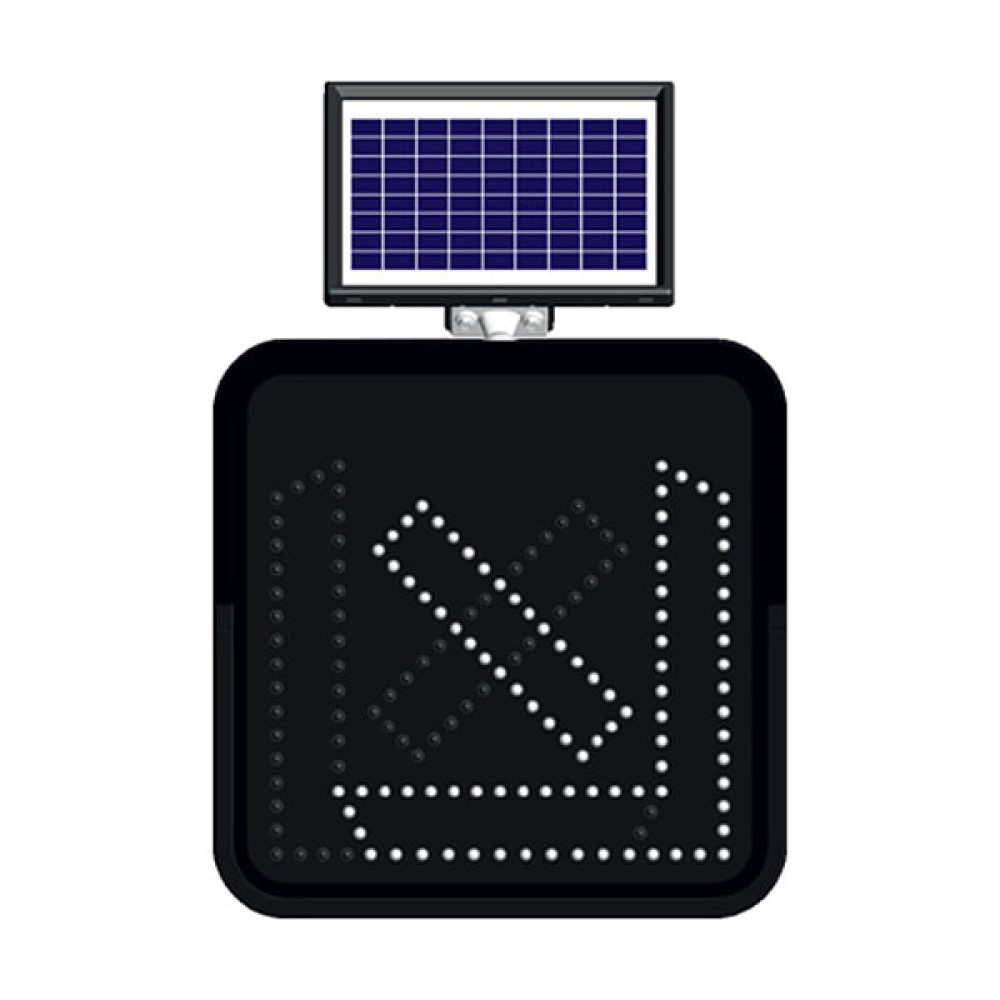 Solar Powered Led Right and Left Road Sign Traffic Sign