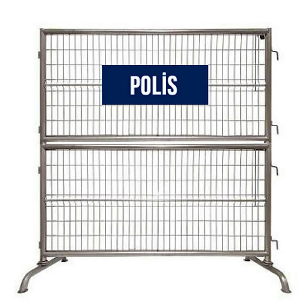 Polis Bariyeri ve Çift Katlı Güvenlik Barikatı 200 × 75 × 230 cm