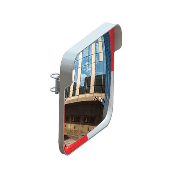 Bombeli Trafik Aynası Kare Trafik Güvenlik Aynası Otopark Ayna Fiyatı 40x60 cm Kare Beyaz