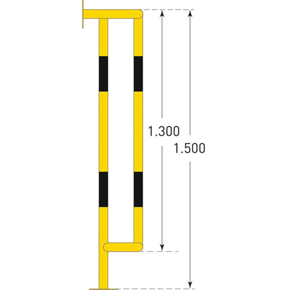 Boru Koruma Bariyeri Alan Koruyucu Bariyer Sistemi 150 cm