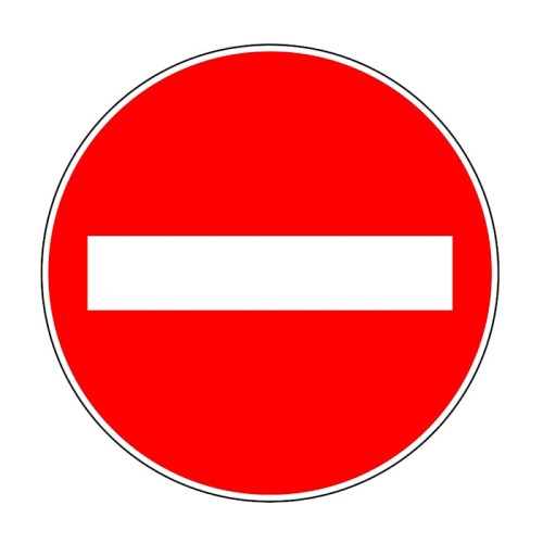 No Entry Road Without Entrance Sign Parking Lot Sign