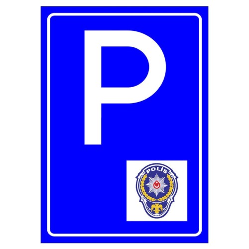 Police Vehicles Parking Lot Sign Parking Lot Signboard Mark