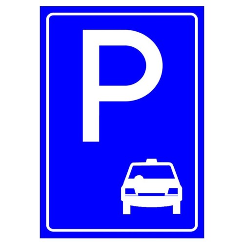Commercial Taxi Parking Sign Parking Sign Mark