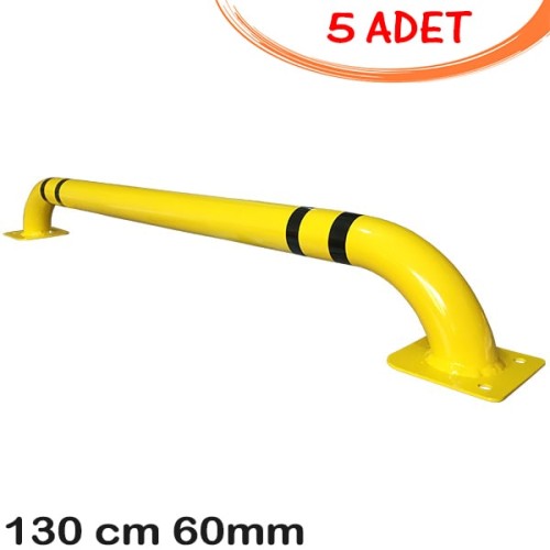 Araç Park Demirleri Otopark Ayırıcı Bariyer Araç Stoperi Yaslama Demiri 130cm Ø60mm (5 ADET)