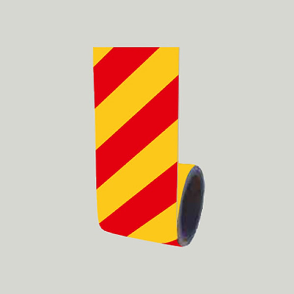 Reflektif Bant Reflektörlü Bant Sarı/Kırmızı Bant 10cmx10m / Rulo