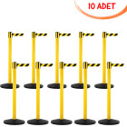Lane Barrier Guidance Barrier - Yellow Painted Dual Color Ribbon (10 PCS)