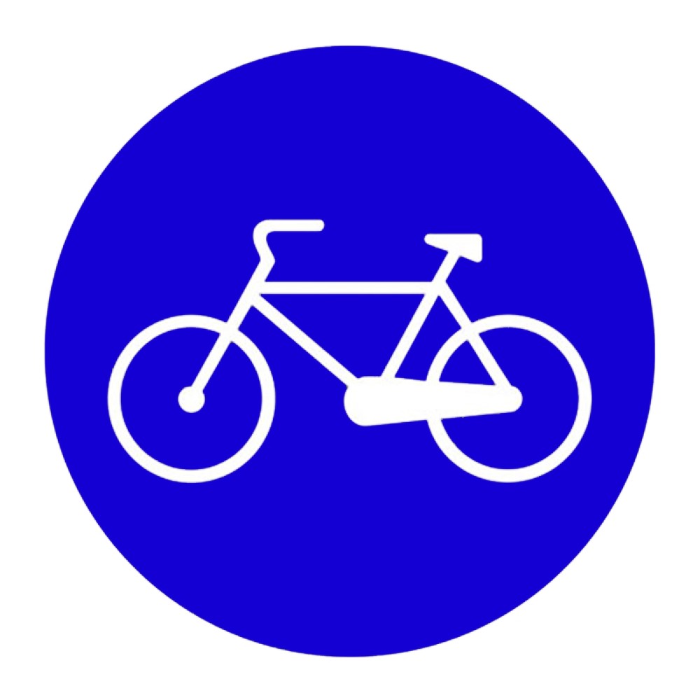 Mecburi Bisiklet Yolu Levhası Trafik Tabelası TT-38a