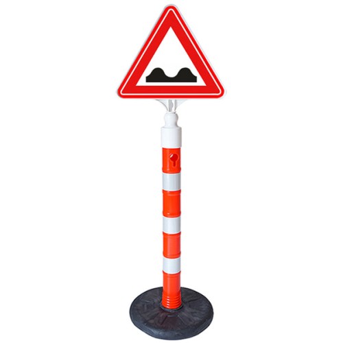 Kasisli Yol Trafik Levhası İşareti Üçgen Kasisli Yol Plastik Trafik Tabelası