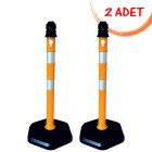 Pontoon Warning Post Plastic 100 cm 12409-1 DB R (2 PCS)